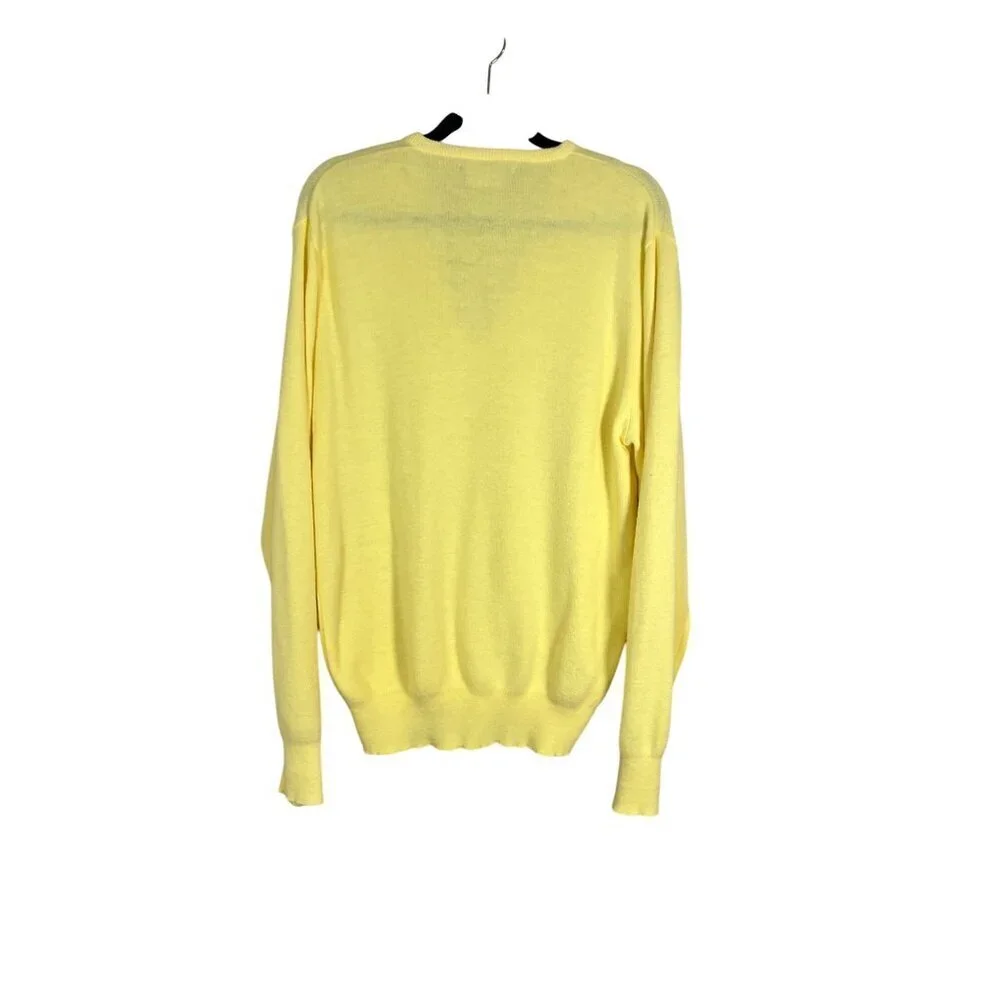 Retro Knit‎ Sweater XL Yellow Preppy Old Money Classic Chic Neutral Minimalist